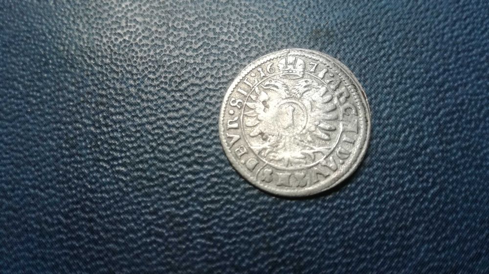 Austria (Śląsk) 1 krajcar 1671 (SHS)_srebro