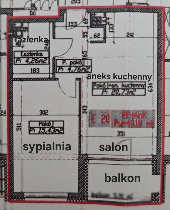 Mieszkanie Osielsko 45m2 komórka 3m2