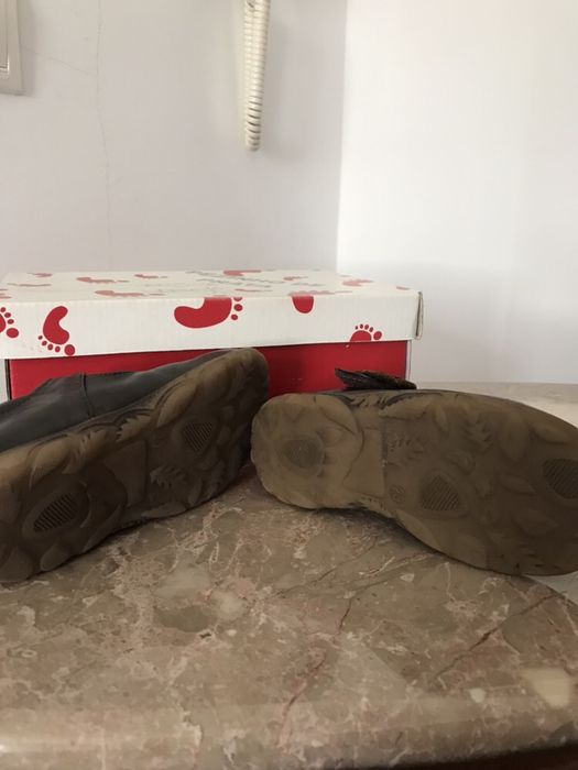 Sapatos Castanhos em Pele