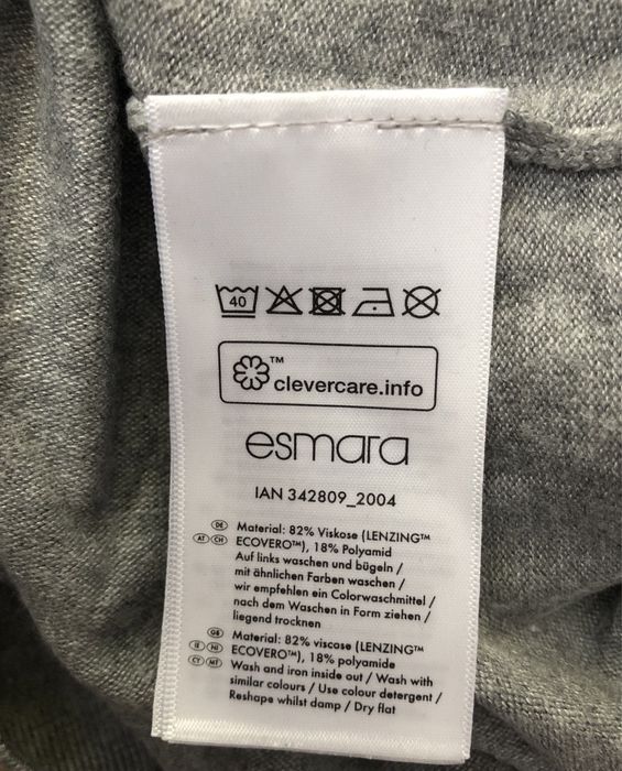 Szara swetrowa sukienka Esmara L