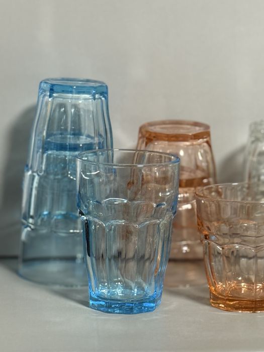 Набір склянок Bormioli Rocco Rock Bar ice/mint/peach/clear. 270/370ml