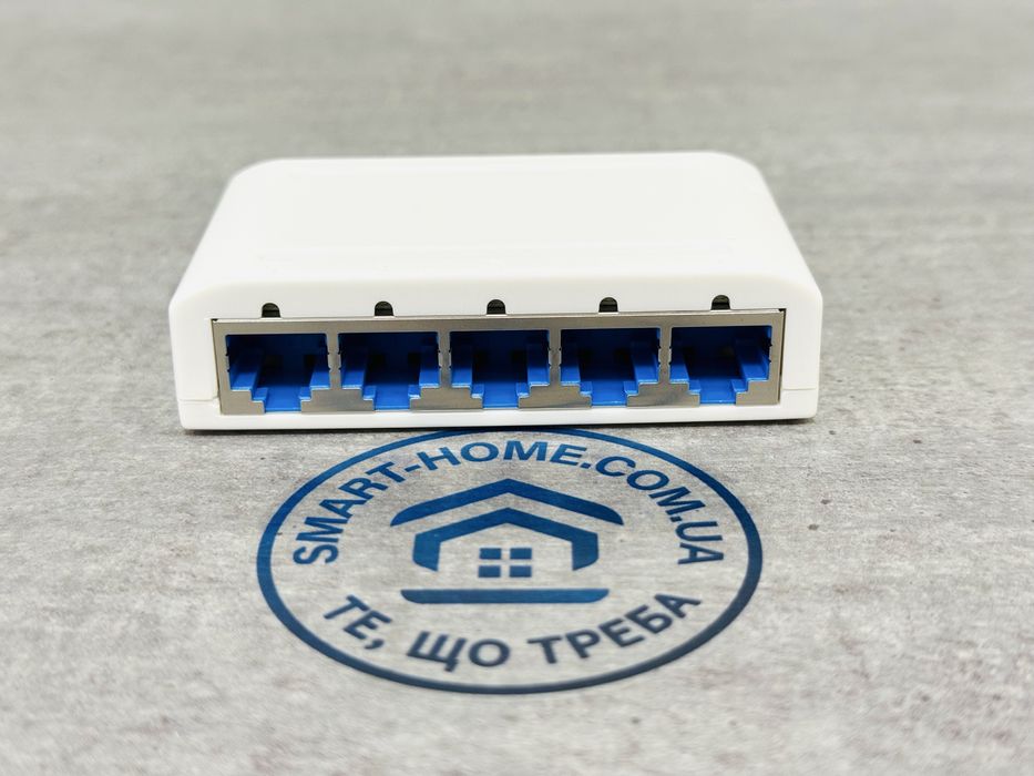 Гигабитный‼️5 портовый 1000Мбит свитч коммутатор сетевой для интернета