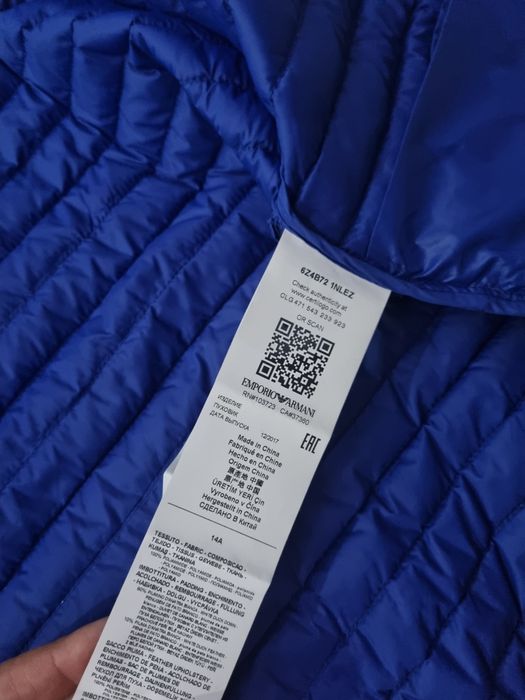 Casaco em penas Armani