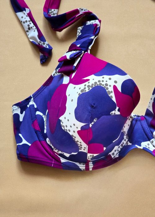 Luksusowy stanik kąpielowy Aubade Paris 80C  Floral
