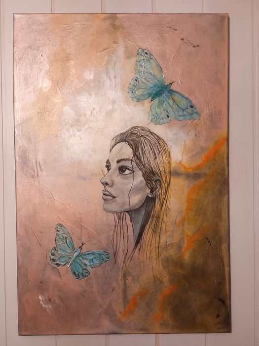 Duży obraz Kobieta 90x60