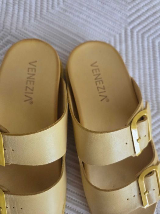 Klapki Venezia , skóra naturalna