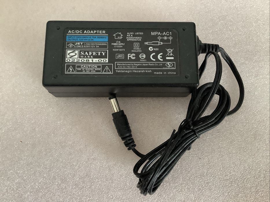AC adaptador - Carregador MPA-AC1  12V 3A