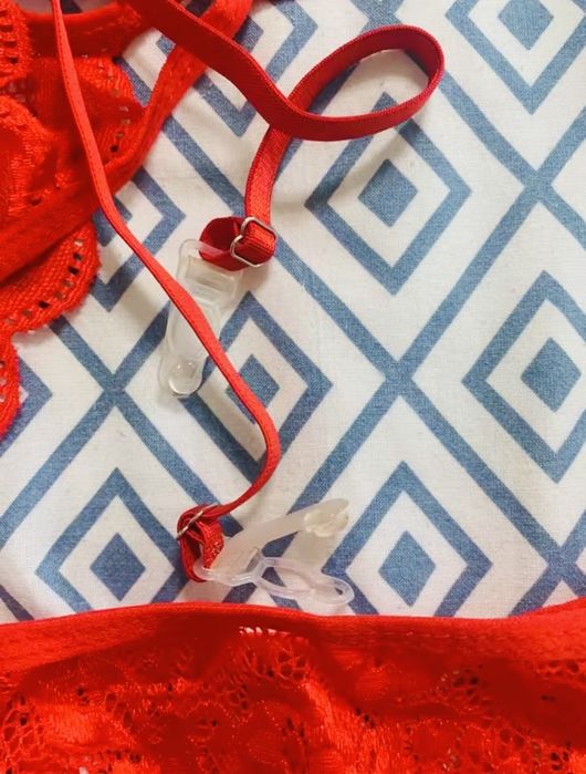 Жіночий бюстгальтер і трусики Підвʼязки 3 предмети кружевні еротичні