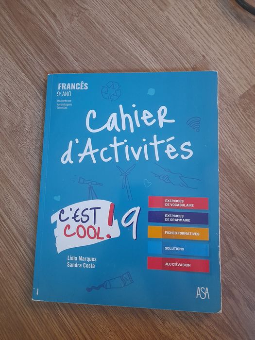 Cadernos de atividades de vários anos