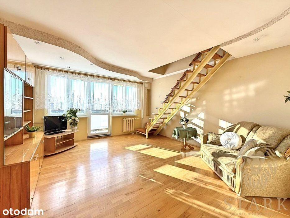 Dwupoziomowe mieszkanie 72,56 m² – balkon, parking