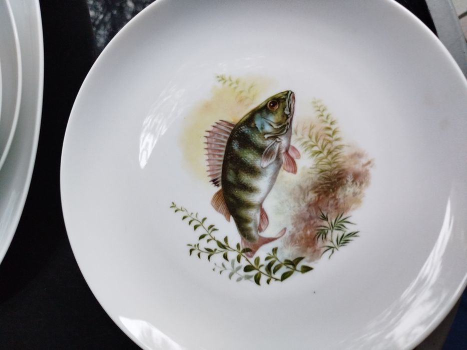 Porcelanowy zestaw do serwowania ryb