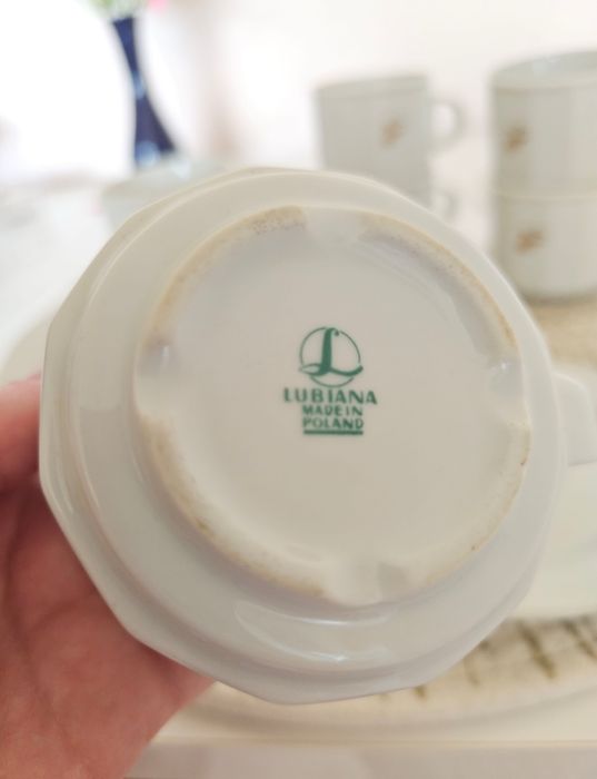 Kubeczki porcelanowe komplet kawowy tchibo