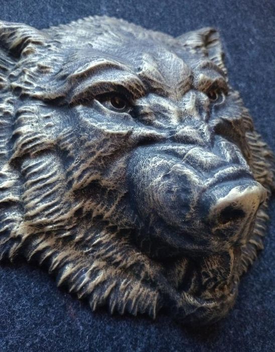 Голова вовка, панно, декор на стіну