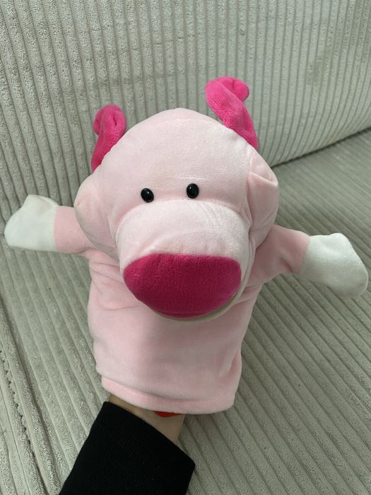 pluszowa pacynka różowa