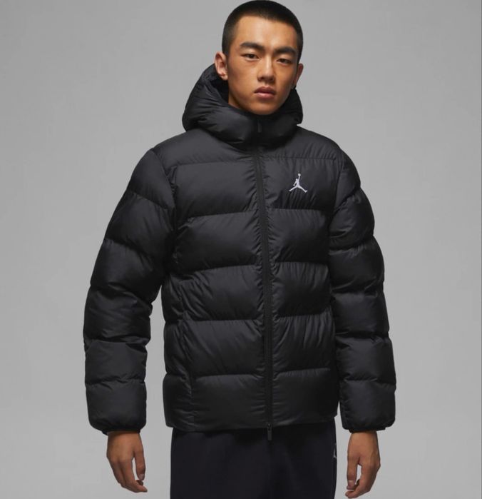 Оригінал. Пуховик чоловічий Air Jordan Brooklyn Black FV7317-010. Куртка зимова джордан.
