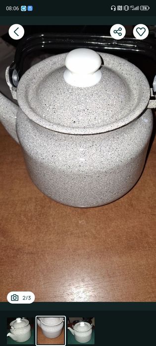 Продам эмалированный чайник