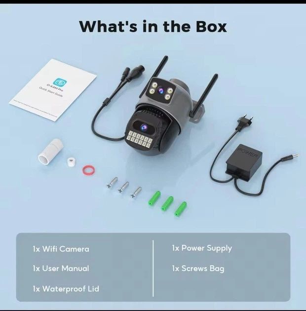 Вулична WiFi IP камера відеоспостереження Anbiux A22YQ Wi-Fi