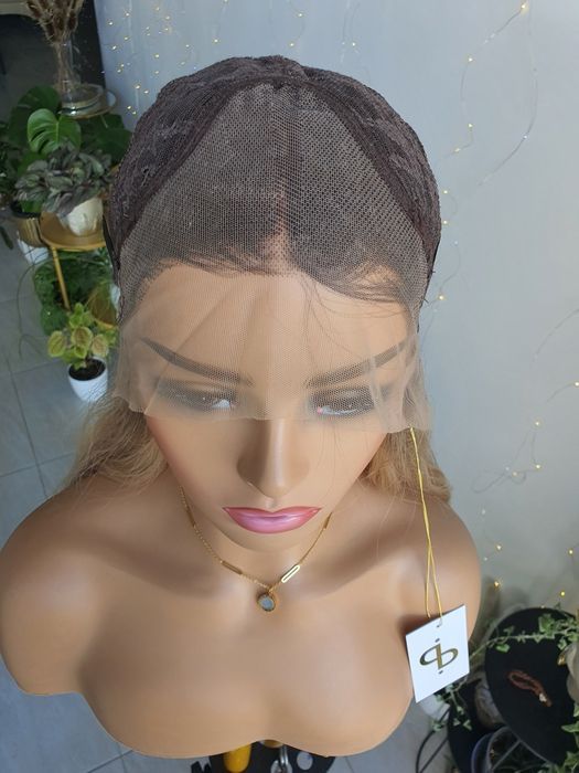 Peruka Sabina premium mix blond 3D ombre fale miana przedziałka