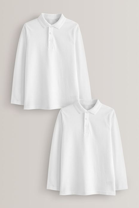 Шкільні сорочки-поло з довгим рукавом Next 12 років, рост 152