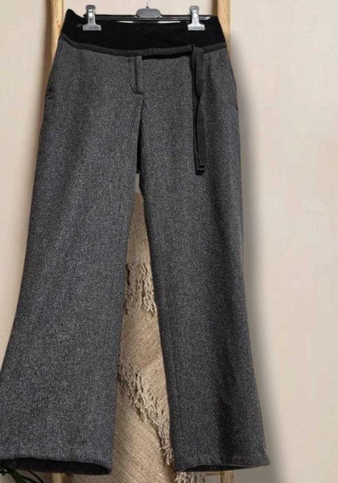 Женские брюки теплые укороченные из шерсти Max Mara, р. XS/S