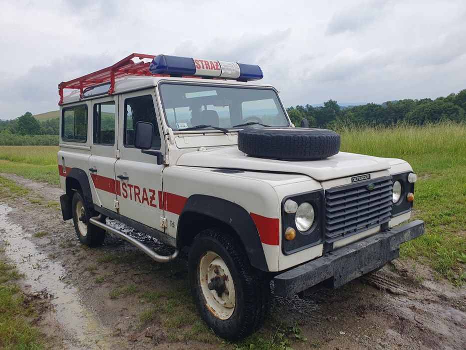 Land Rover Defender 110 unikat z straży osp godny uwagi