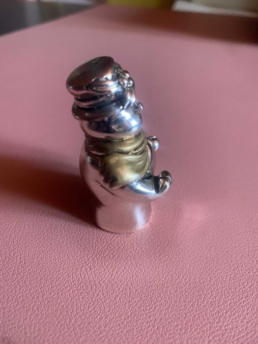 Boneco de neve decorativo em metal laminado