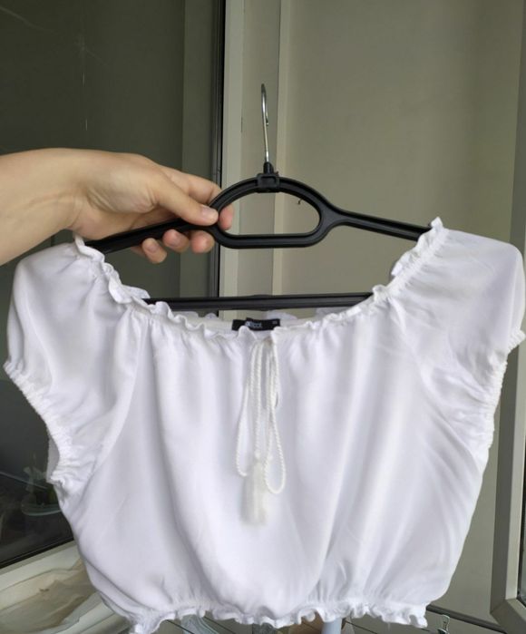 Топ, блузка белая