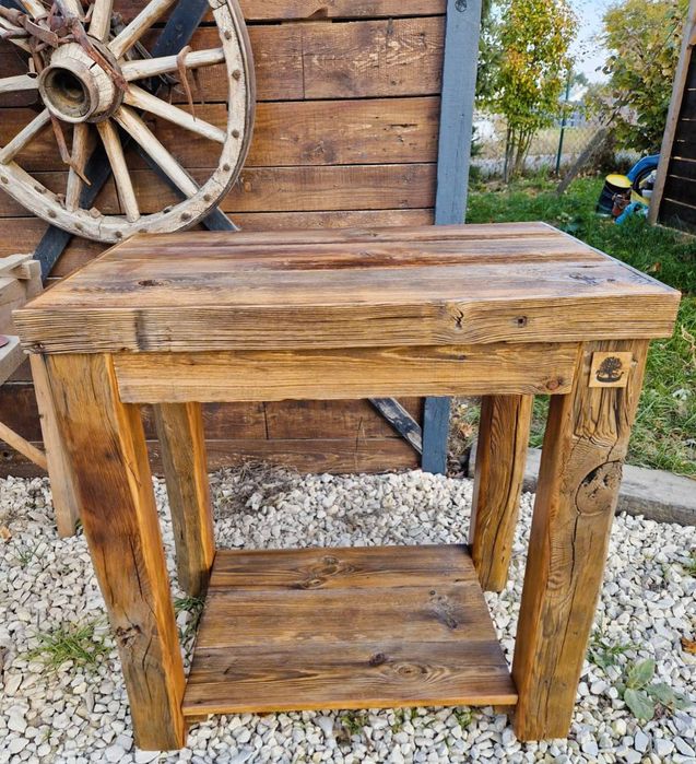 Szafka pod umywalkę, rustykalna, loft, retro, vintage, stare drewno