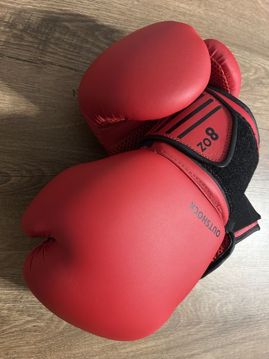 Rękawice bokserskie Outshock 100 Decathlon 8 oz – STAN IDEALNY
