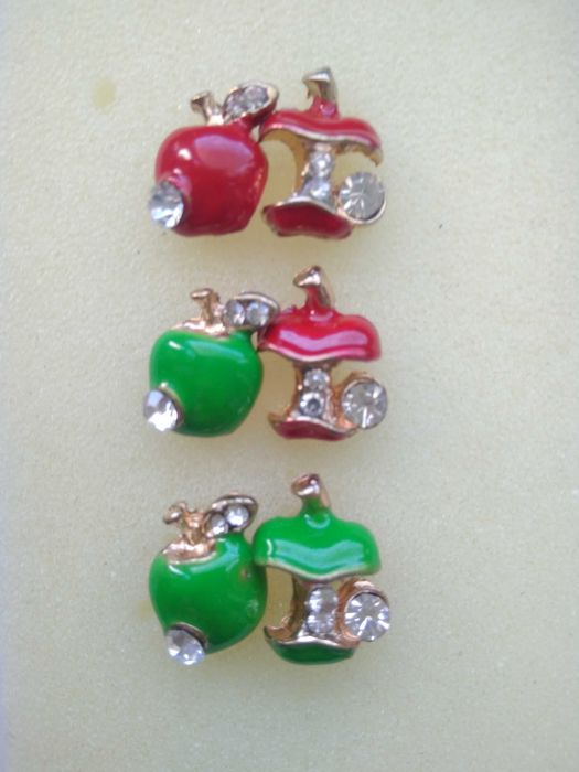 Серьги "яблоко" в 6 вариантах