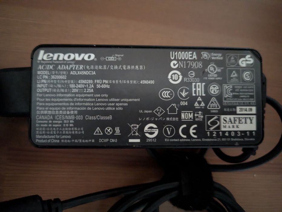 Carregador de Viagem Portátil Lenovo Slim | Yellow TIP