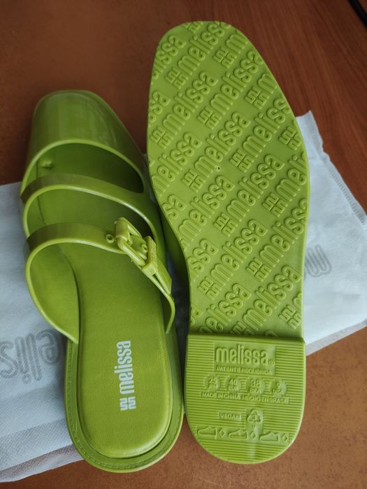 Женские босоножки melissa салатовые 25 см