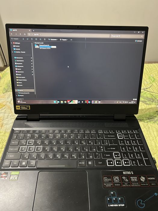 Ігровий ноутбук RTX 3060 16GB RAM Ryzen 5 6600H 144Hz