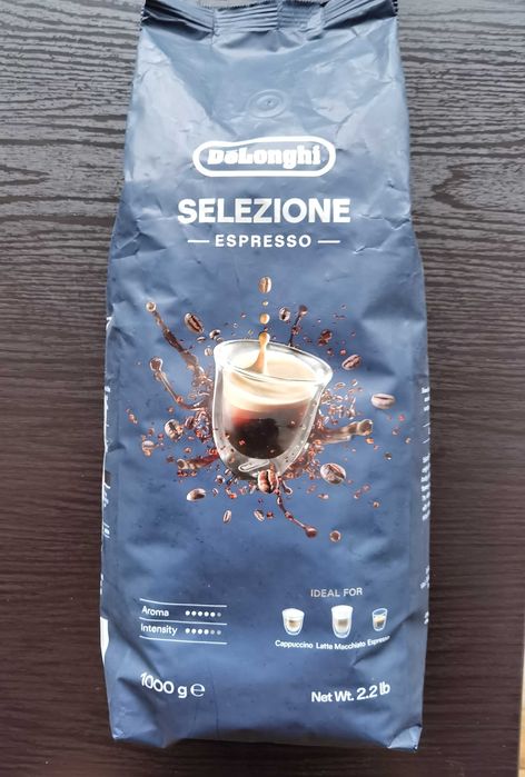 Кофе в зернах Delonghi Coffee Crema 100% arabica 1 кг арабика