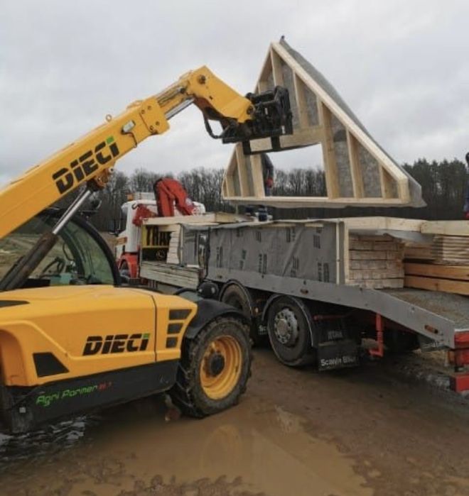 Dom 35m konstrukcja szkieletowa