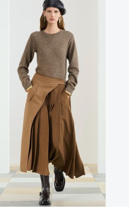 ZARA  SRPLS  ассиметричная юбка  с шерстью  лимитированная колекція  хс/с