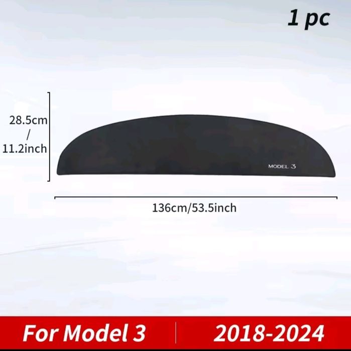 Килимок коврик на панель торпеду Tesla Y/3 Захист від сонця

Захист ві