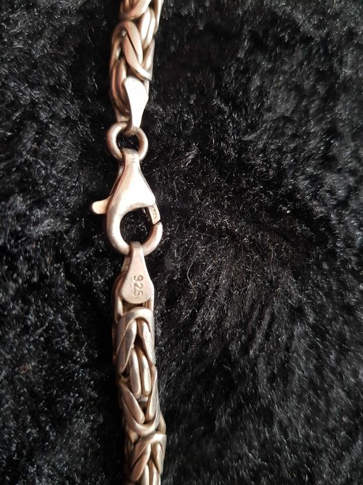 srebny naszyjnik proba 925 splot krolewski  96.4gr 1100zl