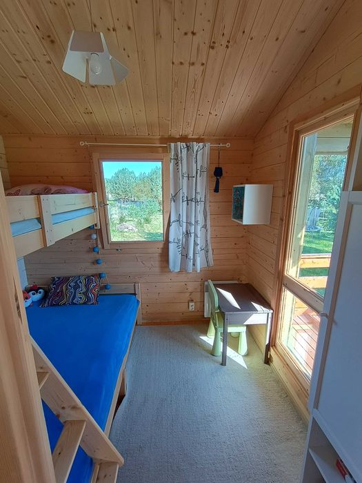 Działka Mazury z domkiem rekreacyjnym koło lasu i jeziora