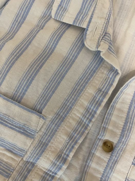 Лляная рубашка белая Zara 134-140 см 9-10 р