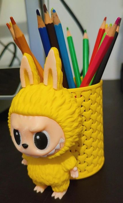 Porta lápis 3D labubu