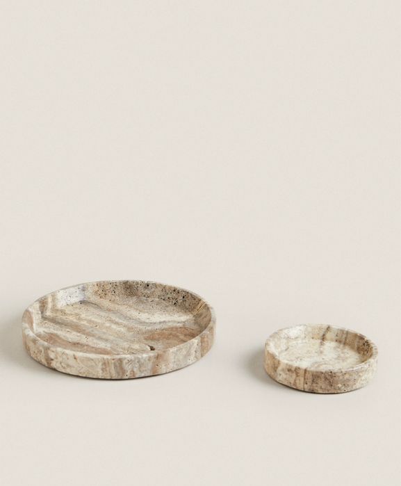 Bandeja Redonda Mármore Zara Home NOVO