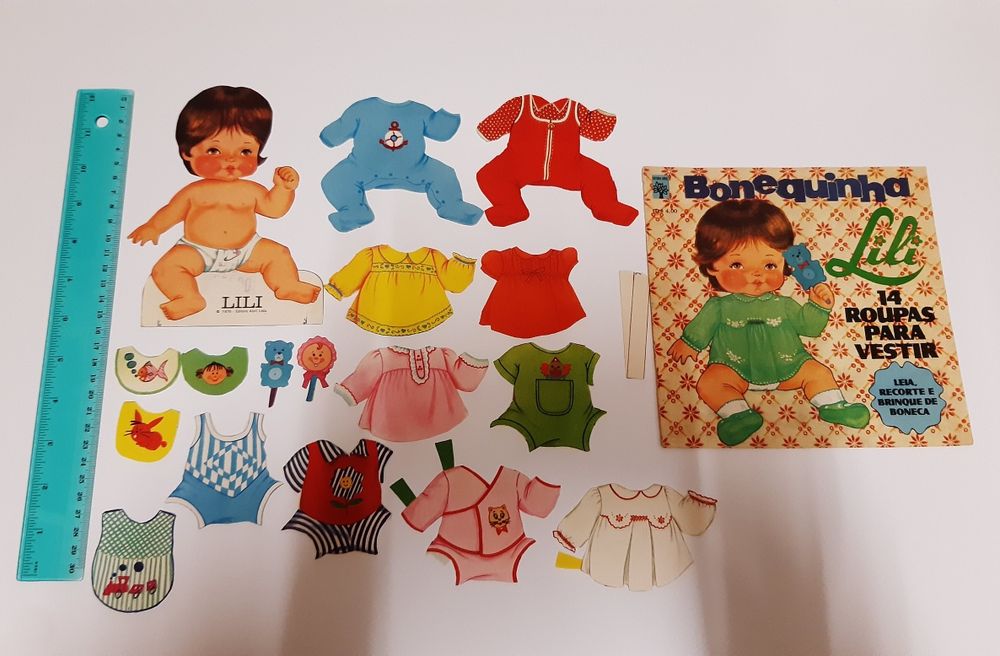 Bonecas em papel para vestir anos 70