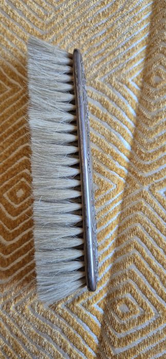 Escova antiga capa de prata