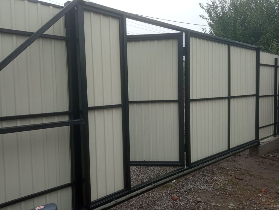 Ворота відкатні, розпашні,металоконструкції