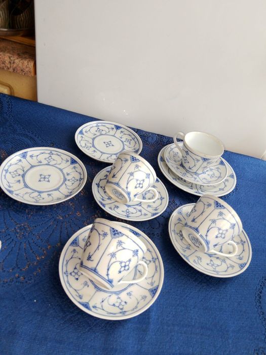 Zestaw porcelanowy wzór słomkowy