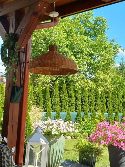 Lampa wisząca wiklina