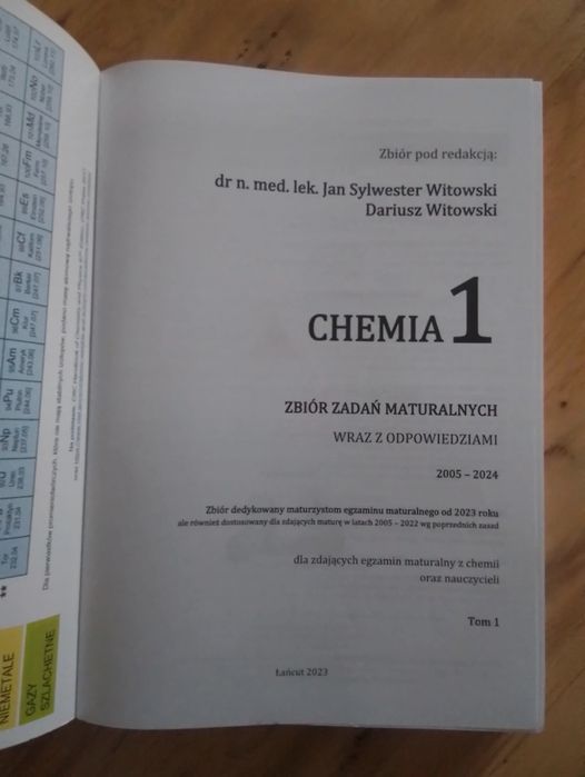 Zbiór zadań Witowski Chemia