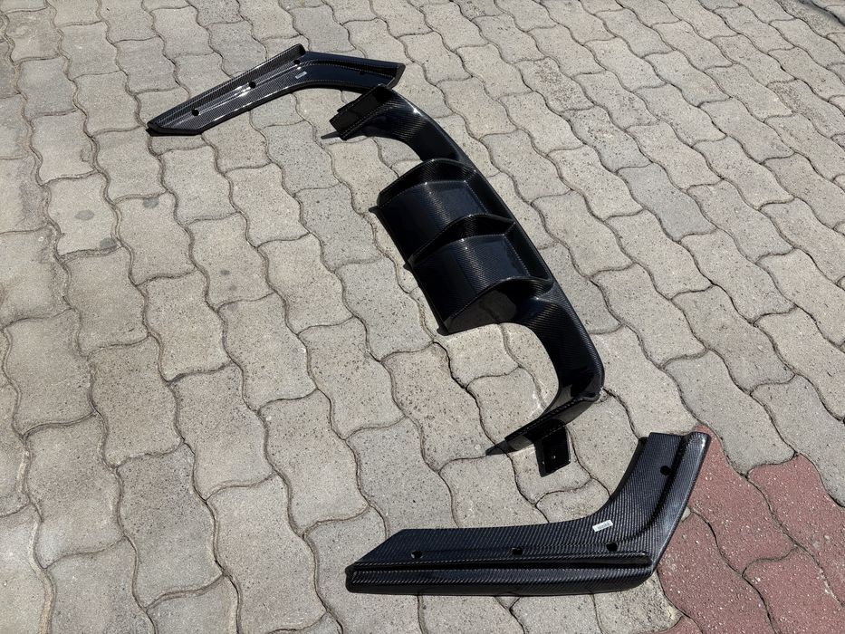 Conjunto Difusor + Cantos Fibra Carbono BMW M4 F82 F83 / BMW M3 F80