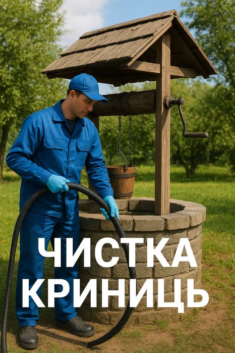 Чистка криниць , поглибка